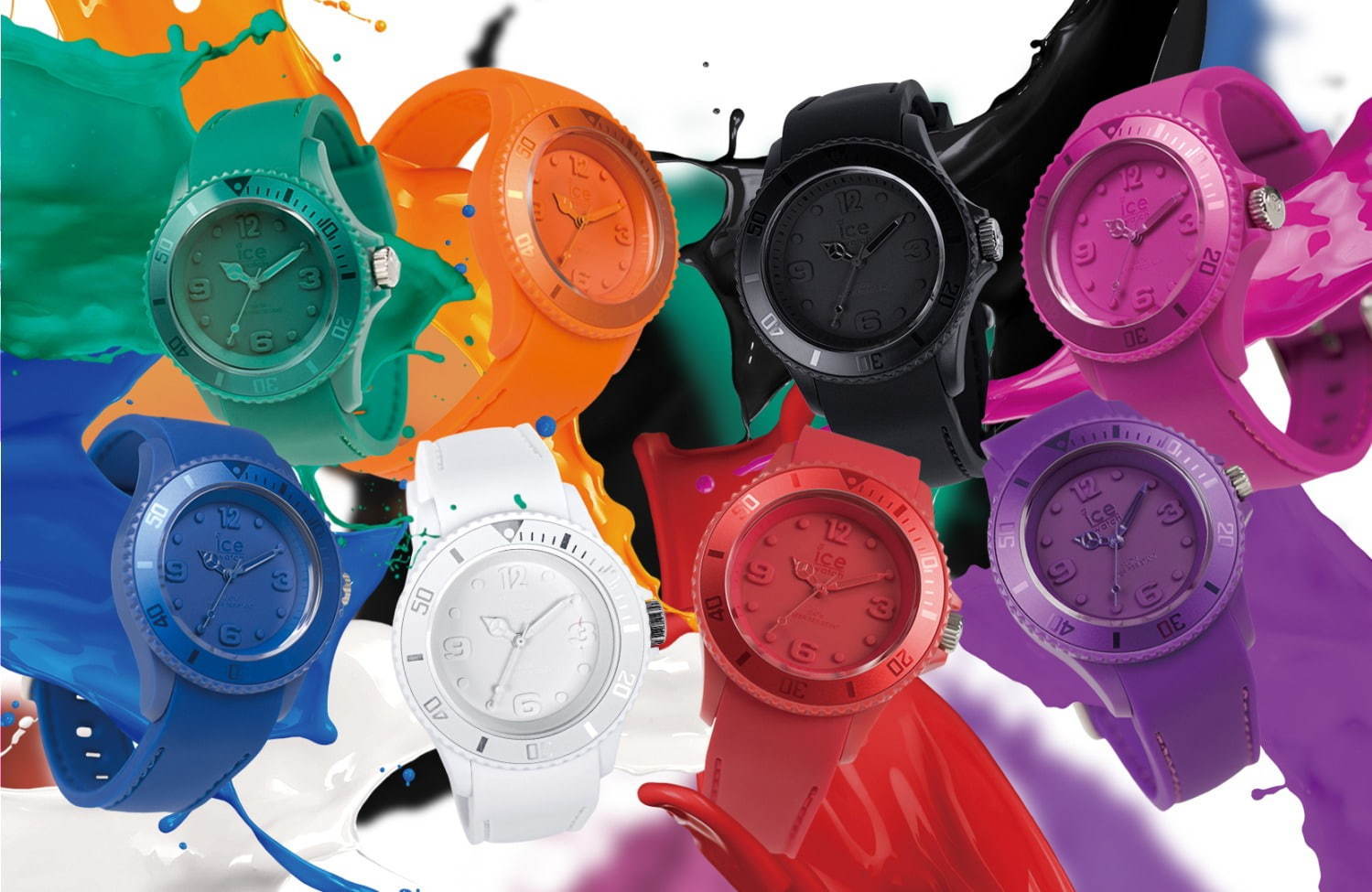 アイスウォッチ“絵の具のようなマットカラー”腕時計が復刻、新色クロ・シロも