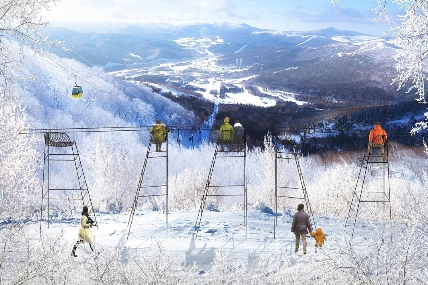 フォンダンショコラ｜北海道・星野リゾート トマム“雪山の絶景＆霧氷”を鑑賞できる「霧氷テラス」限定オープン