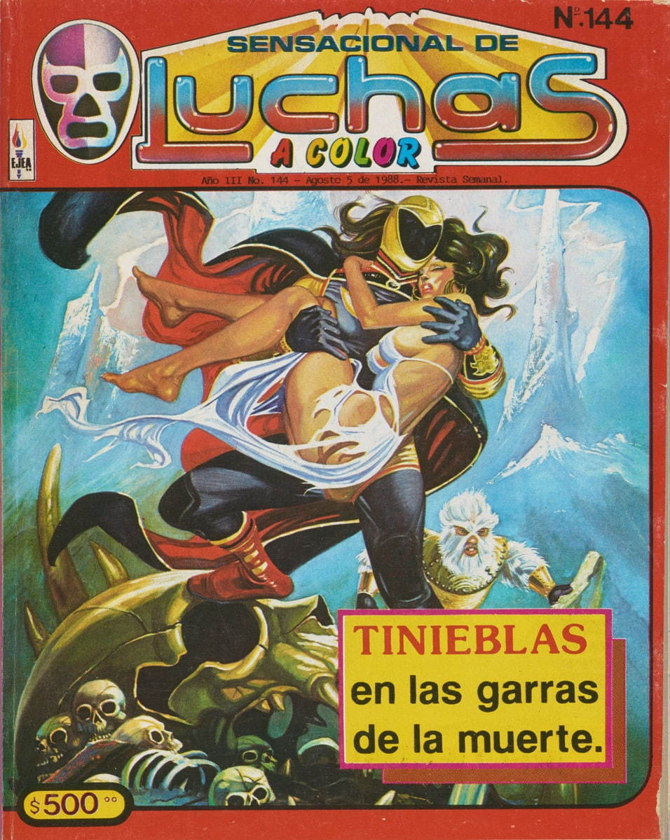 Gaby(ガビ)作，Arturo Lucero(アルトゥ ロ・ルセロ)原作，「Sensacional de luchas (素晴らしきルチャ)」，1988年