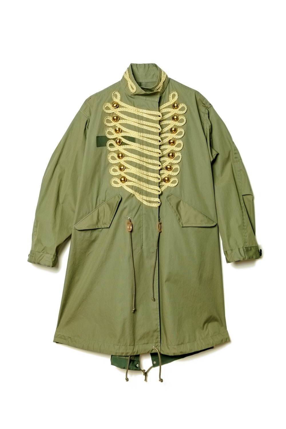 sacai ドーバー限定のモッズコート、ナポレオンジャケットの装飾を加えて｜写真8