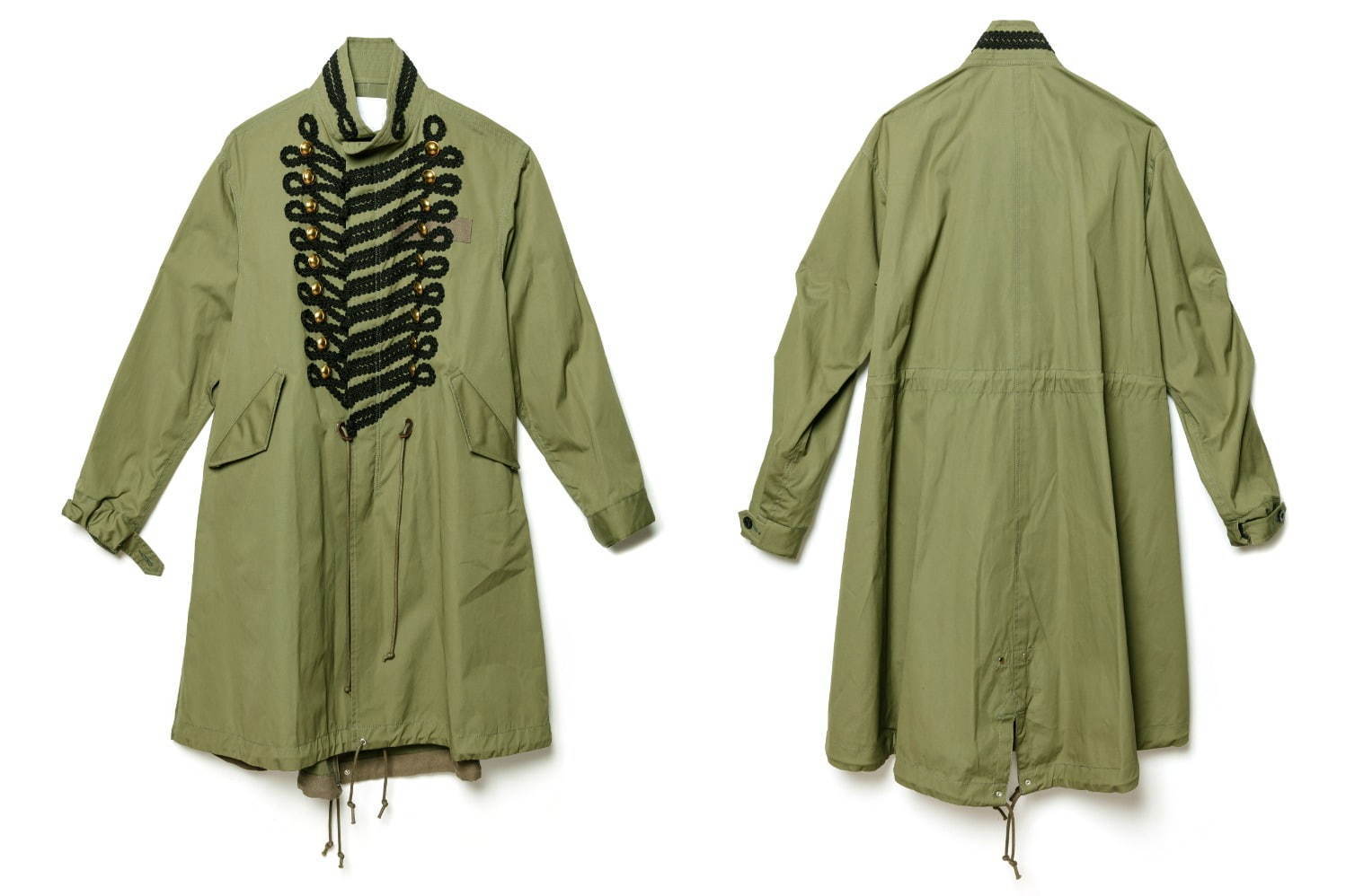 sacai ドーバー限定のモッズコート、ナポレオンジャケットの装飾を加えて｜写真12