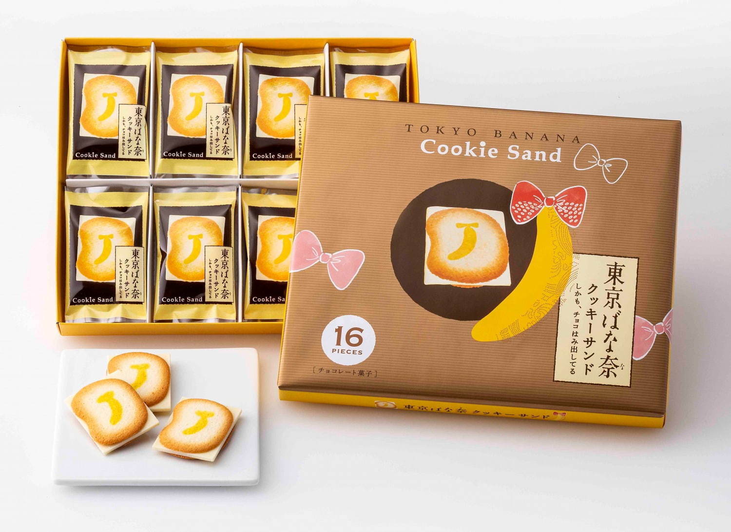 東京ばな奈(TOKYO BANANA) 東京ばな奈クッキーサンド しかも、チョコはみ出してる｜写真2