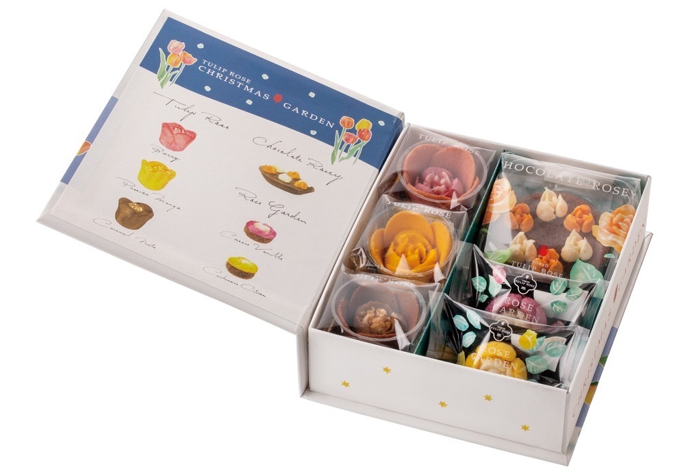 TOKYOチューリップローズ“花のスイーツ”クリスマス限定ボックス、6つの味わいを詰めこんで｜写真3