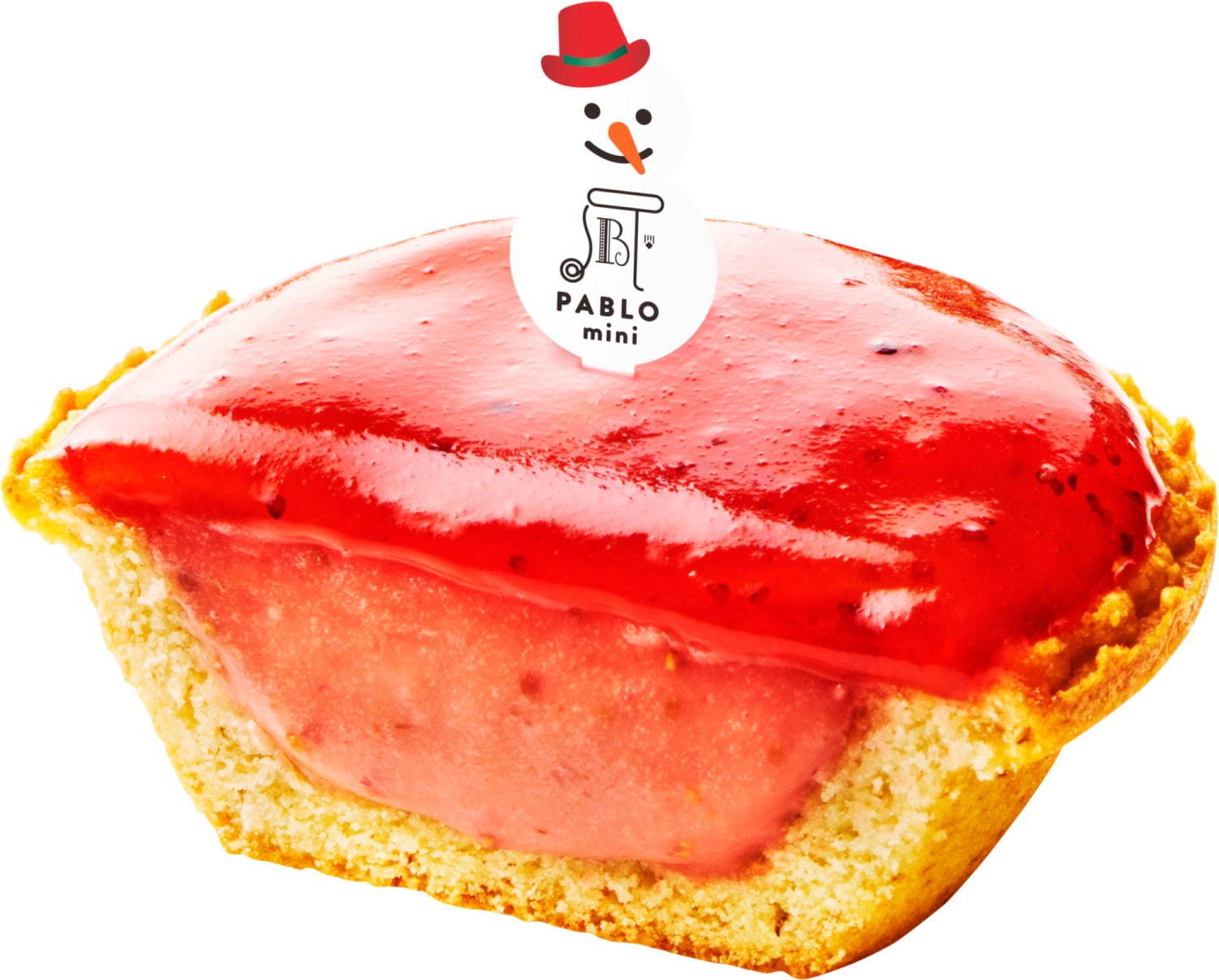 パブロのクリスマス“たっぷりいちご”のチーズタルト、いちごのチーズクリーム＆ピューレを重ねて｜写真3