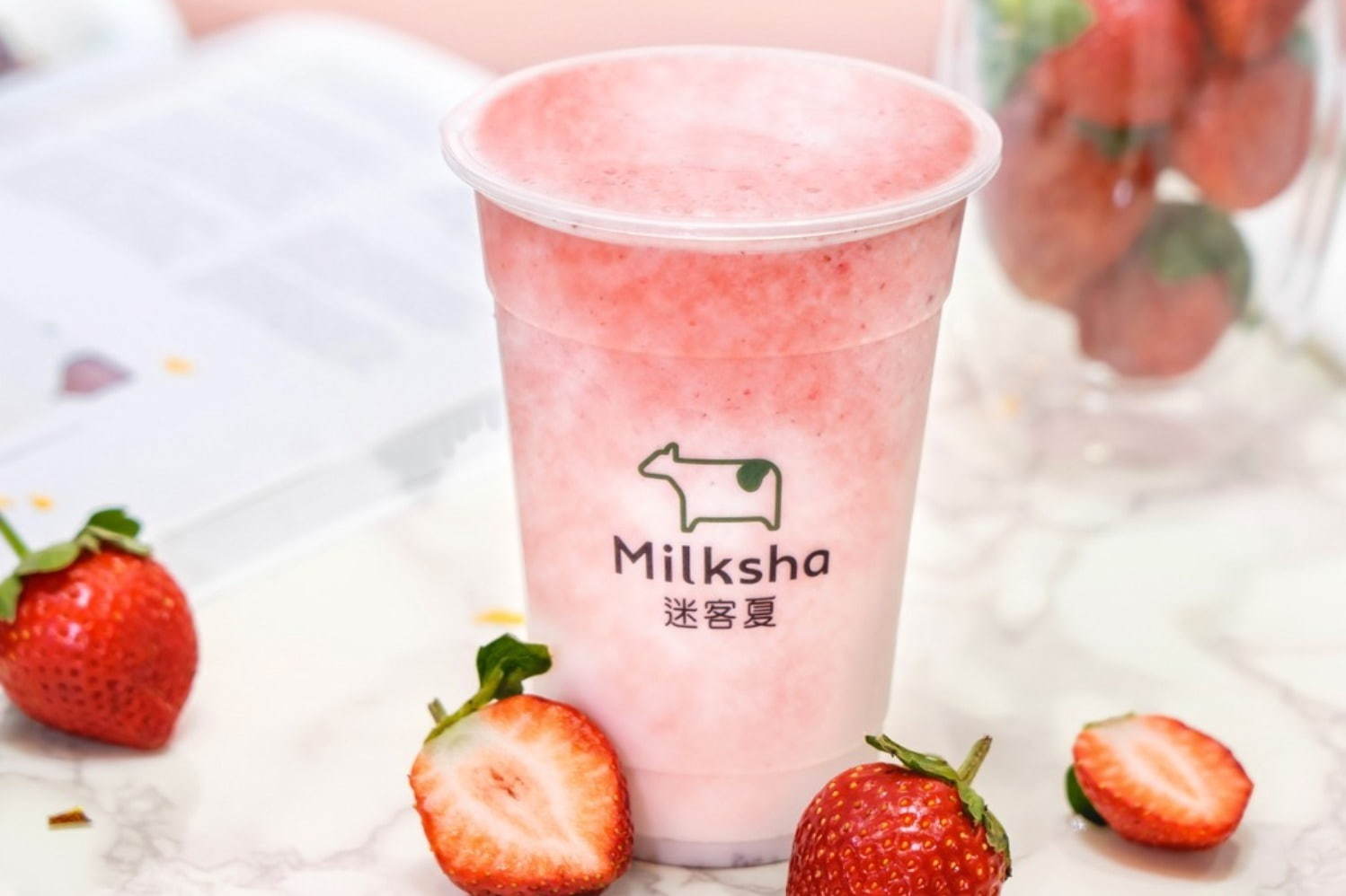 台湾発ドリンクスタンド ミルクシャ 完熟苺 たっぷりの フレッシュいちごミルク 新発売 ファッションプレス