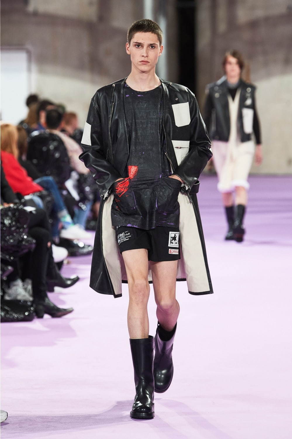 まもなく出品終了/最終価格/RAF SIMONS 2020ss/ネイビー/S ラフ シモンズ(RAF SIMONS) 2020年春夏メンズコレクション