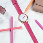 サクラクレパスコラボ腕時計「クーピー柄ウォッチ」に新色、“たまごいろ”や“カーネーション”など｜写真5