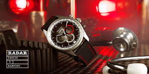 ゼニス×英カスタムウォッチメーカーのコラボ腕時計、マット仕上げの 