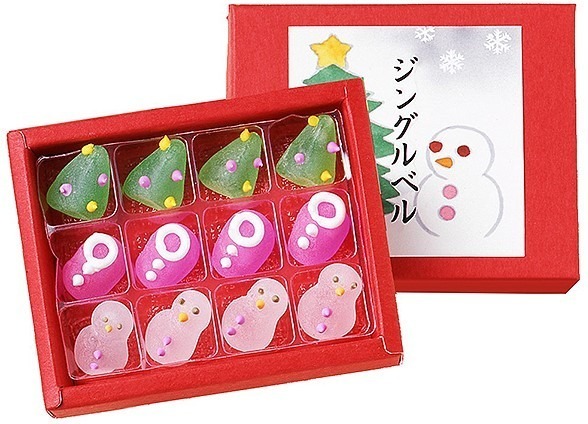 「クリスマス和菓子」が新宿高島屋に集結、“ツリー”生菓子やベル＆星モチーフの琥珀糖｜写真1