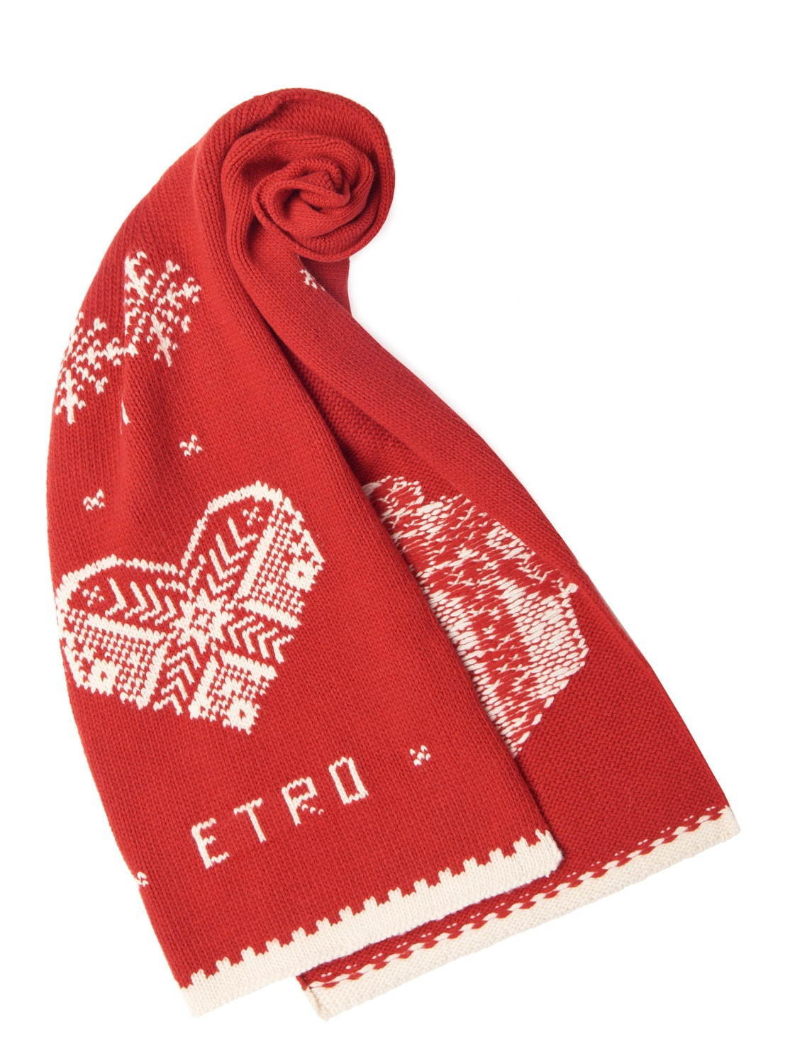 エトロ“雪の結晶”を配したセーターやマフラーなどがユニセックスで、クリスマス着想のデザイン｜写真5
