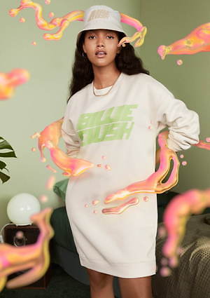 H&M x ビリー・アイリッシュ、オーバーサイズのパーカーやTシャツなど