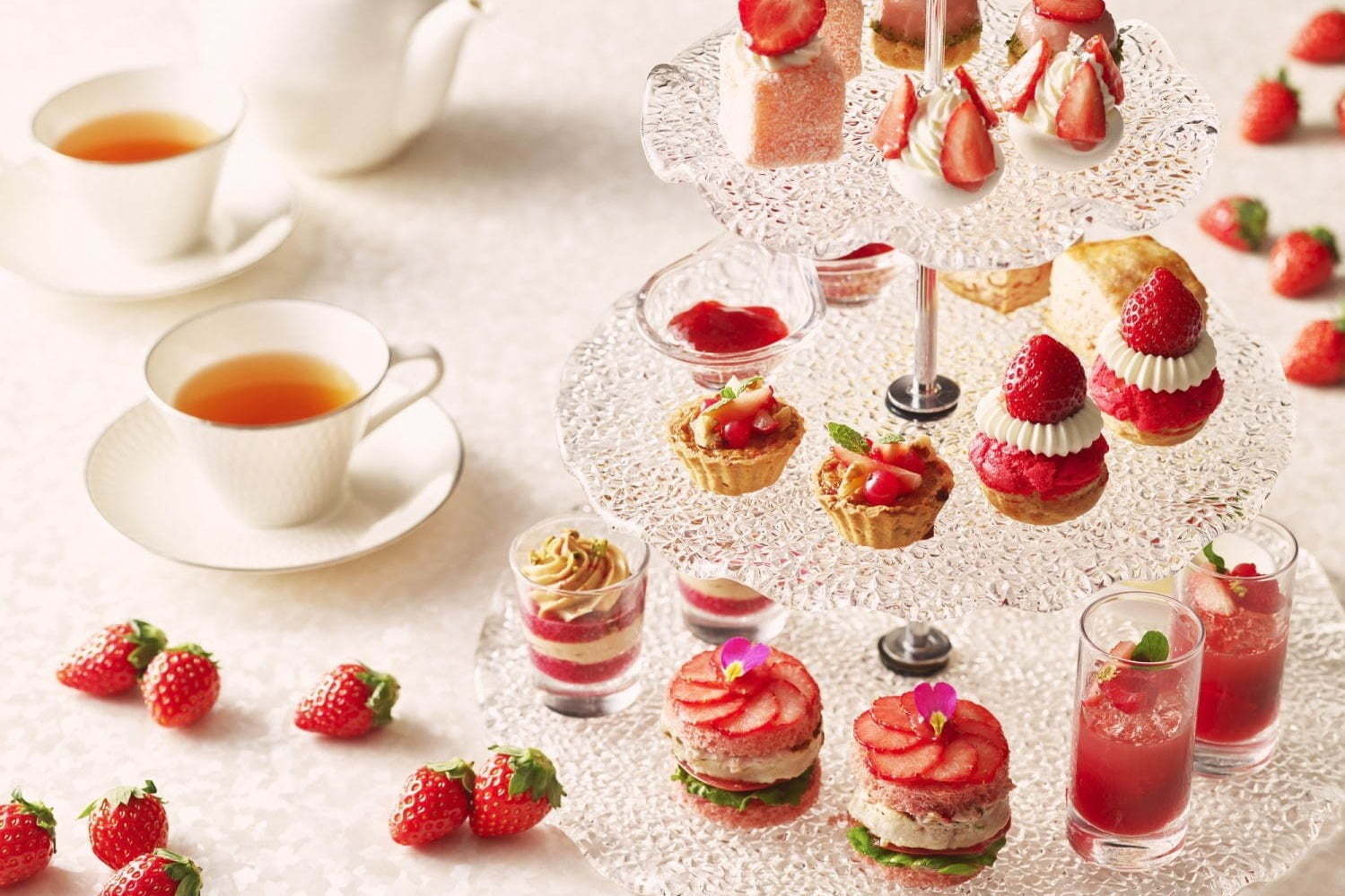 とちおとめ｜ストリングスホテル東京インターコンチネンタルの苺スイーツ、限定アフタヌーンティーやパフェ