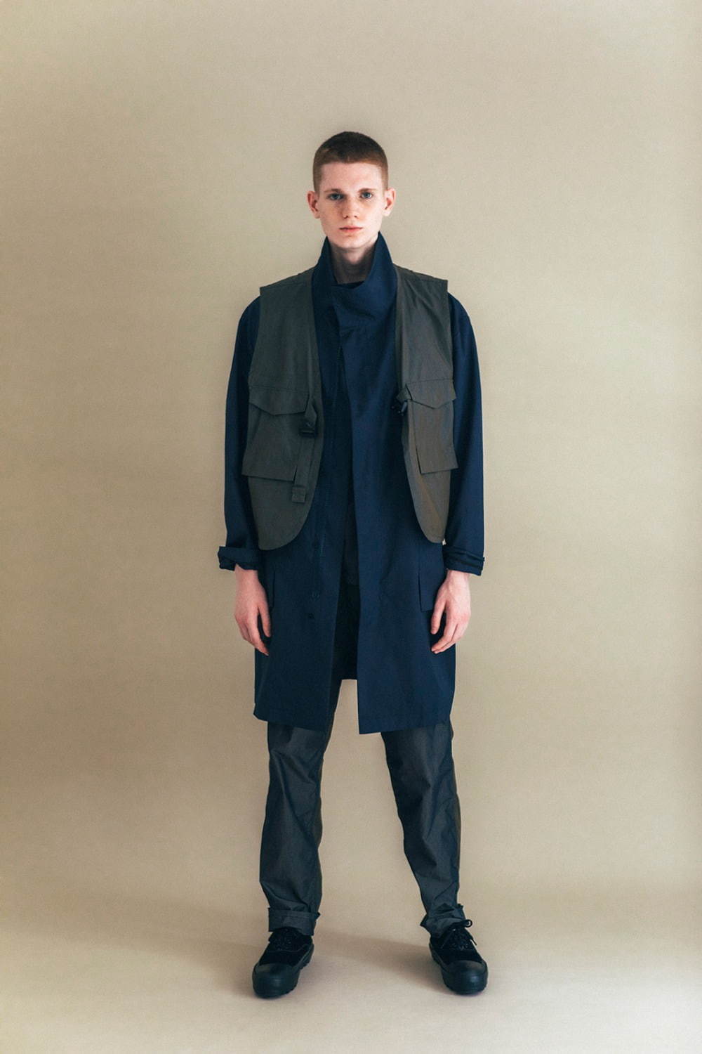 ニューターム 2020年春夏｜male スタンド/ノーカラーコート