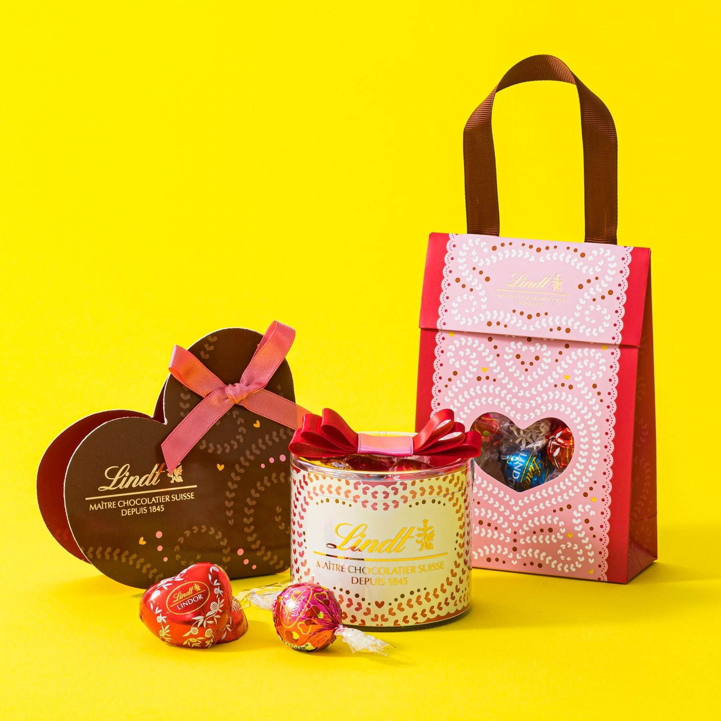リンツのバレンタイン2020、限定チョコレートや人気チョコ“リンドール”を詰め合わせたボックス｜写真6