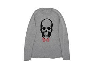 ルシアン ペラフィネ×ハローキティのカシミアニット、“リボン付き”スカルモチーフ｜写真2