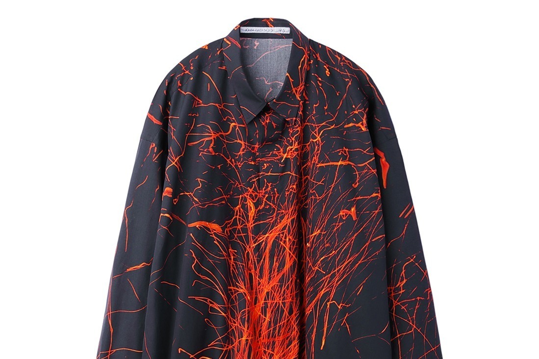 コラボレーションアイテム｜ジョン ローレンス サリバン、全面フォトプリントのビッグシャツ - 写真家コリー・ブラウンとコラボ