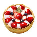 パブロの季節限定「いちご大福チーズタルト」苺果実、つぶあんクリーム＆もちもち求肥を乗せて｜写真3