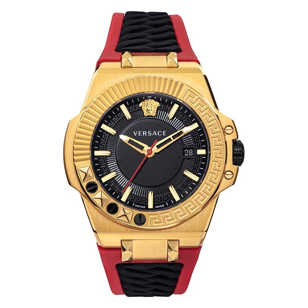 ヴェルサーチェ ウォッチ新作メンズ腕時計「チェーンリアクション」スニーカーから着想 | 写真