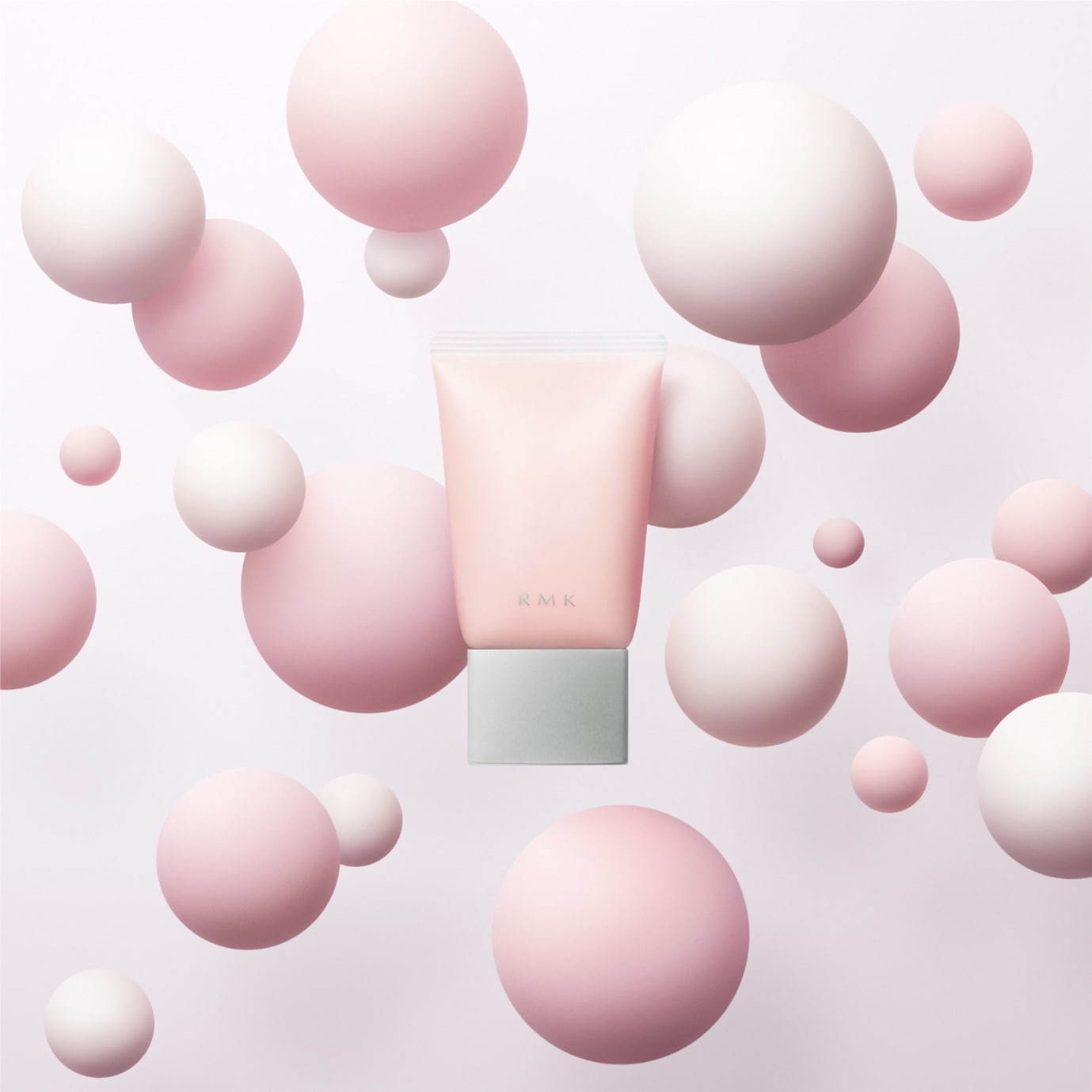 RMK“陶器肌”を叶える化粧下地に新色、ふんわりピンク＆パール煌めく 
