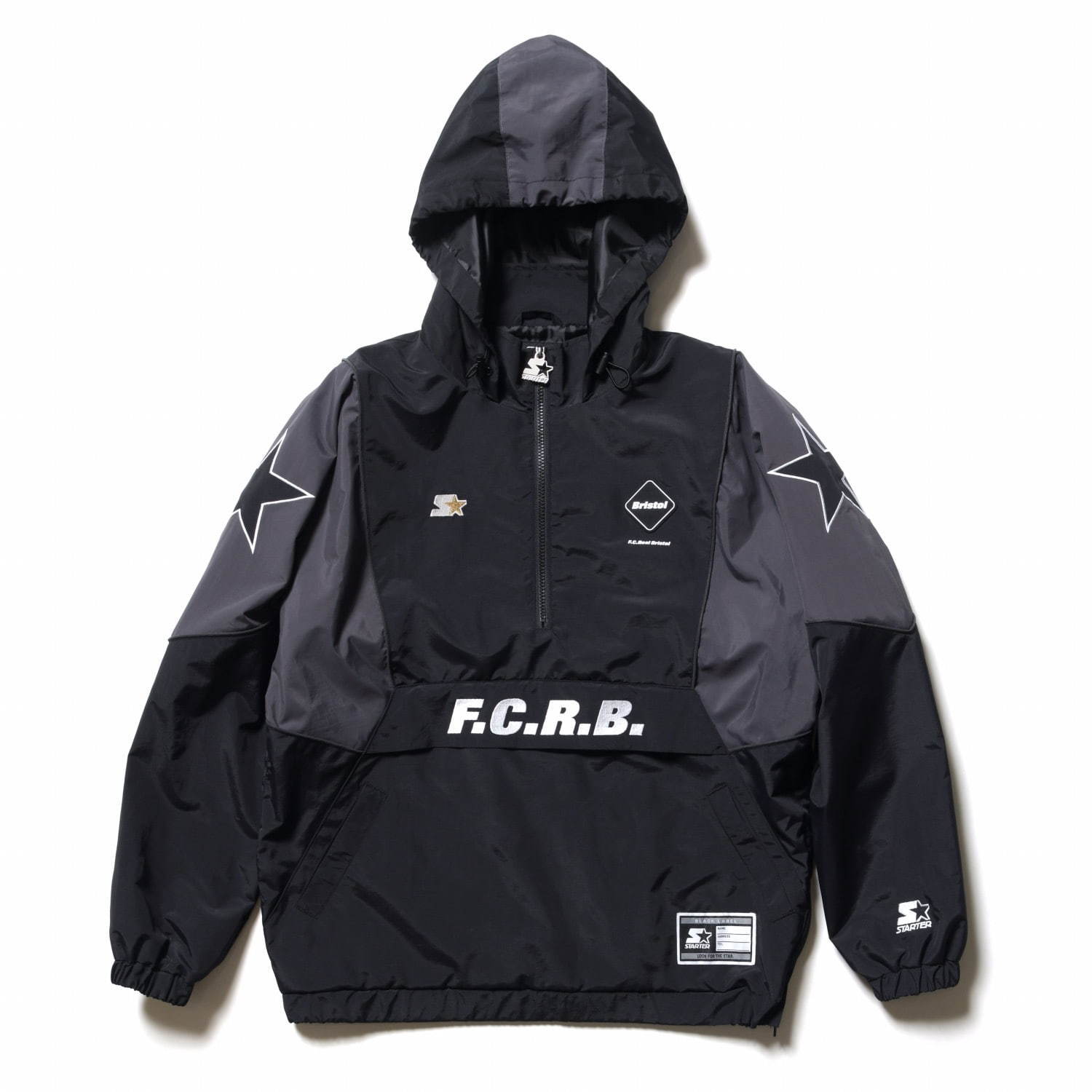 ブランド！日本製 17SS F.C.R.B. スター柄 キャンプ ブラック