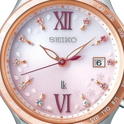 セイコーウオッチの“桜”腕時計 - 満開の桜＆春の青空を表現、ダイヤモンドやクリスタルを装飾｜写真9
