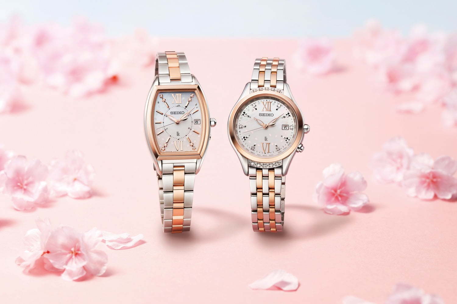 セイコーウオッチの“桜”腕時計 - 満開の桜＆春の青空を表現 
