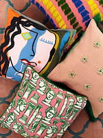 フランフラン“地中海のリゾート”着想の20年春夏インテリア、ビビッド花模様カバー＆マグなど｜写真5