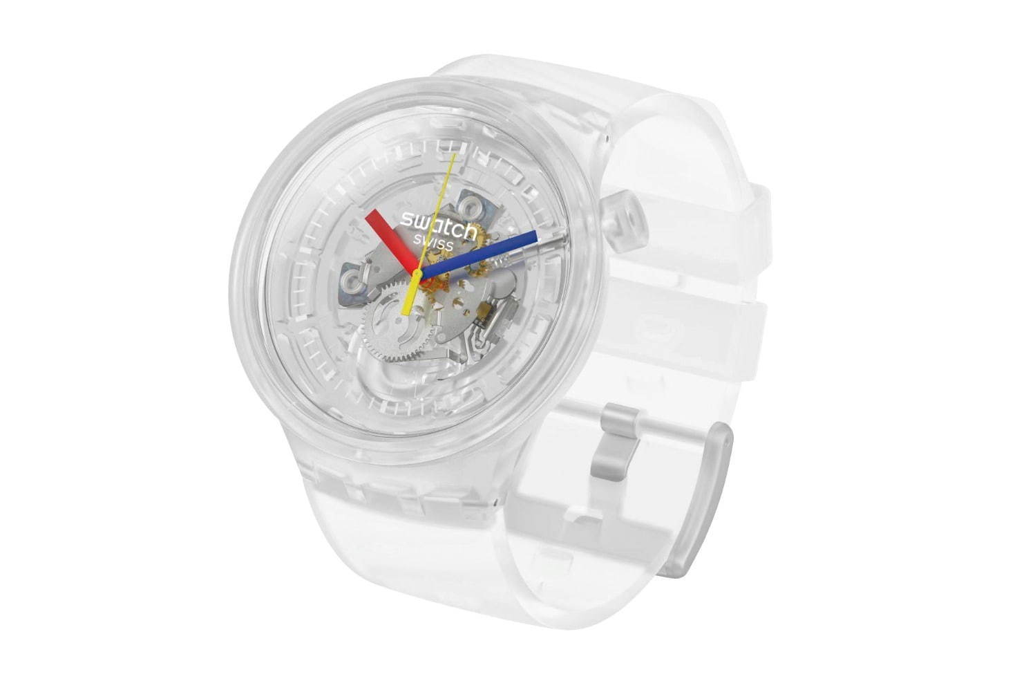 スウォッチ“オールスケルトン”の新作腕時計、内部が見えるケース×半透明ストラップ｜写真3