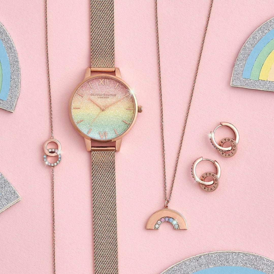 オリビア・バートン“60年代”着想の新作腕時計、レトロなレインボーグリッターや花柄の文字盤｜写真5