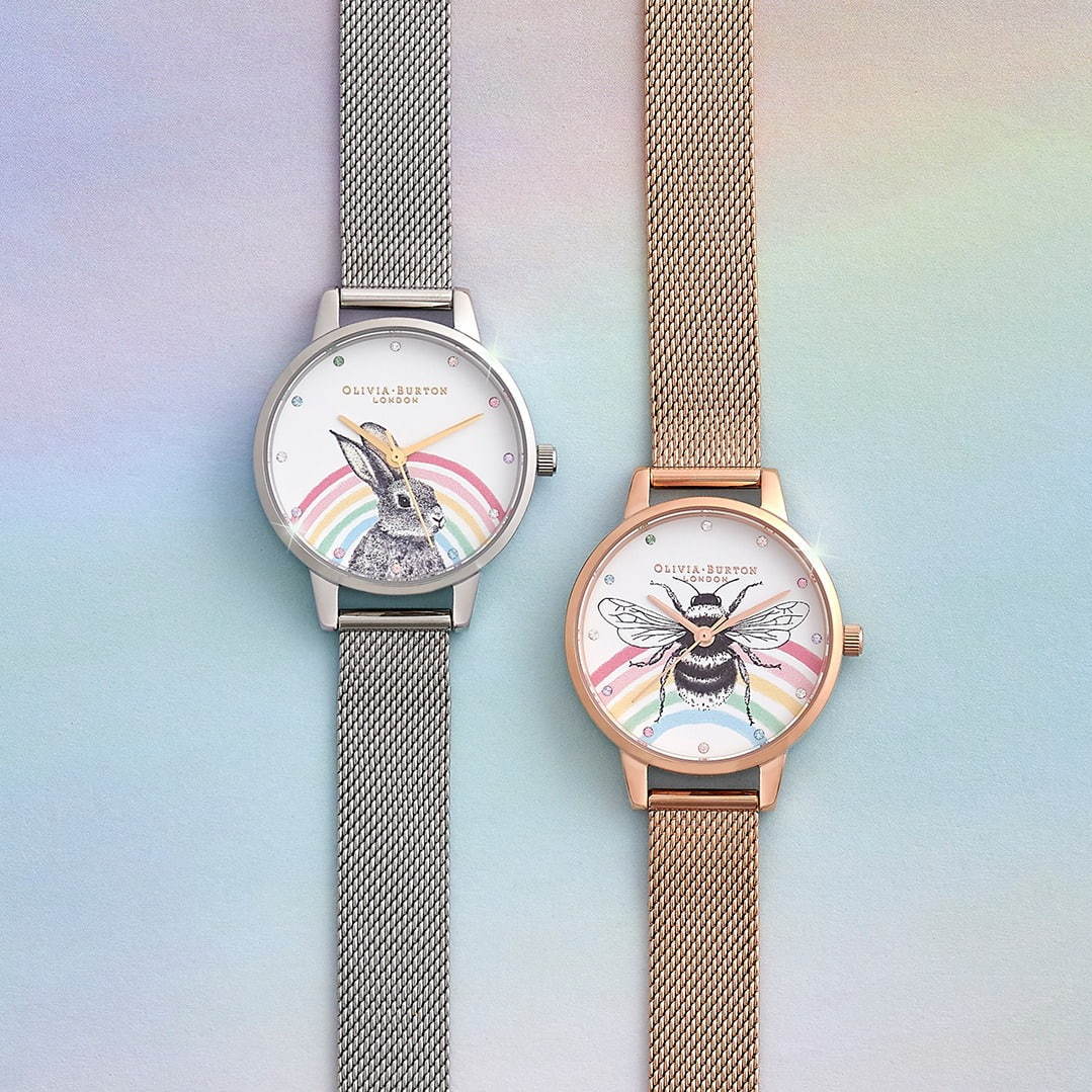 オリビア・バートン“60年代”着想の新作腕時計、レトロなレインボーグリッターや花柄の文字盤｜写真7