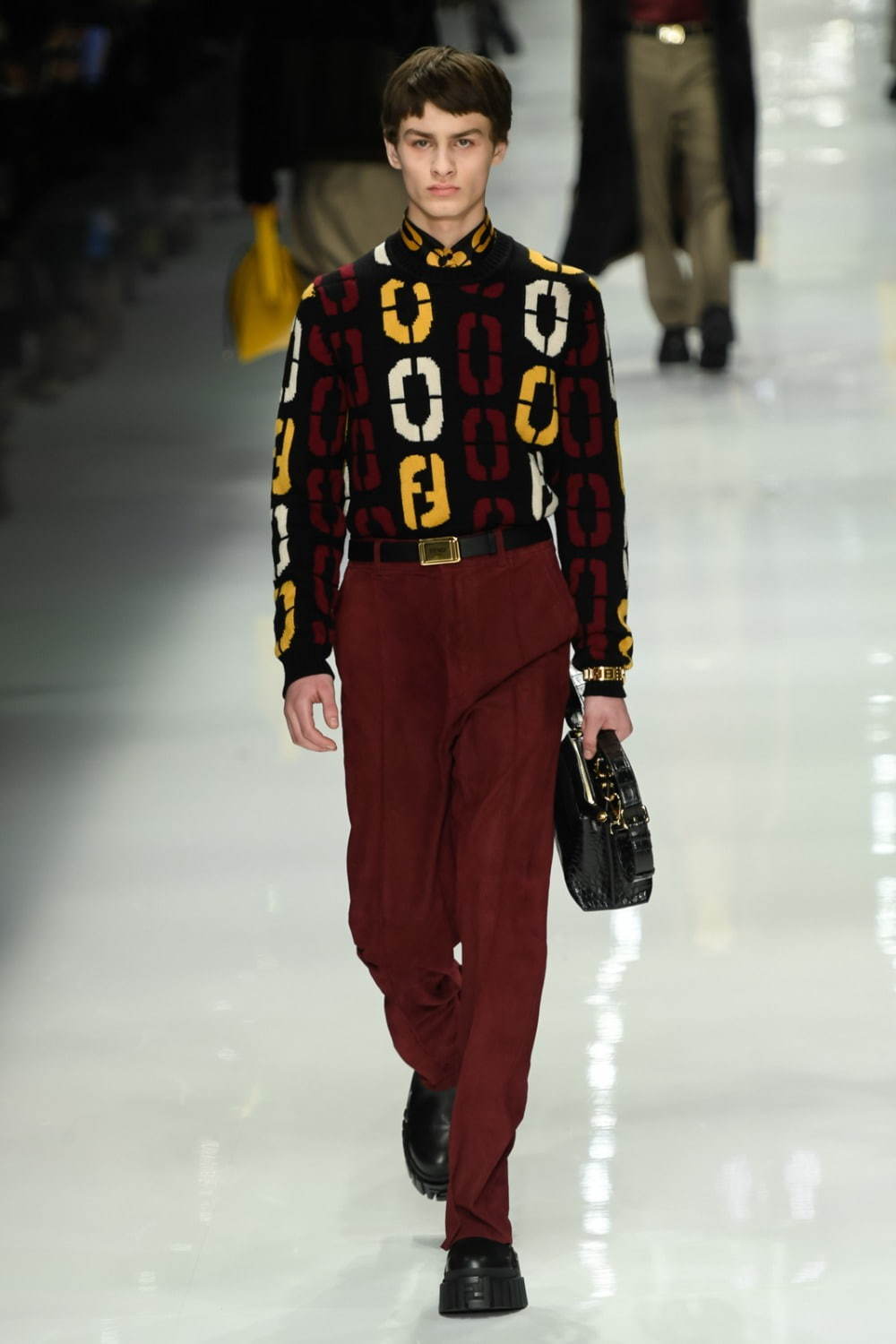 フェンディ(FENDI) 2020-21年秋冬メンズコレクション シルエット - 写真28