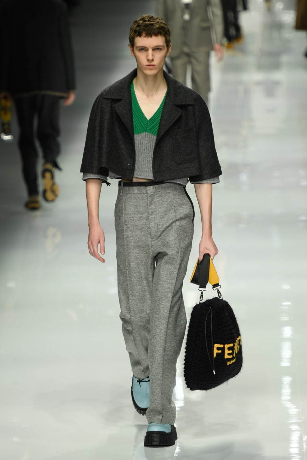 フェンディ(FENDI) 2020-21年秋冬メンズコレクション シルエット - 写真32