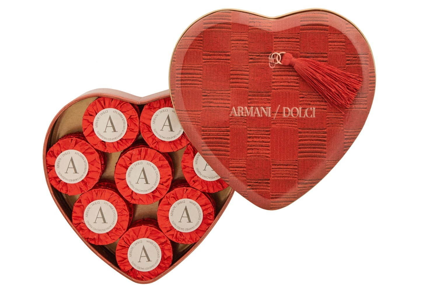 アルマーニ / ドルチのバレンタイン、“ハート型ボックス”入りピスタチオチョコレートなど｜写真1