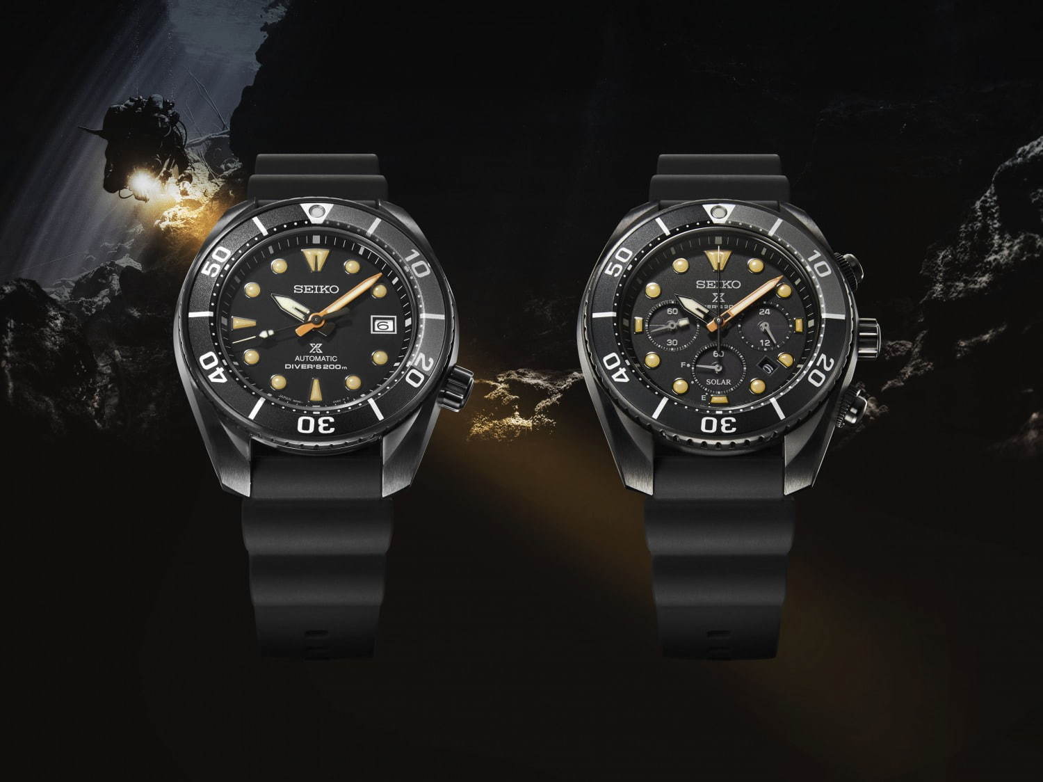 セイコー プロスペックス“夜の深海”着想の新作腕時計3型、レッドや 