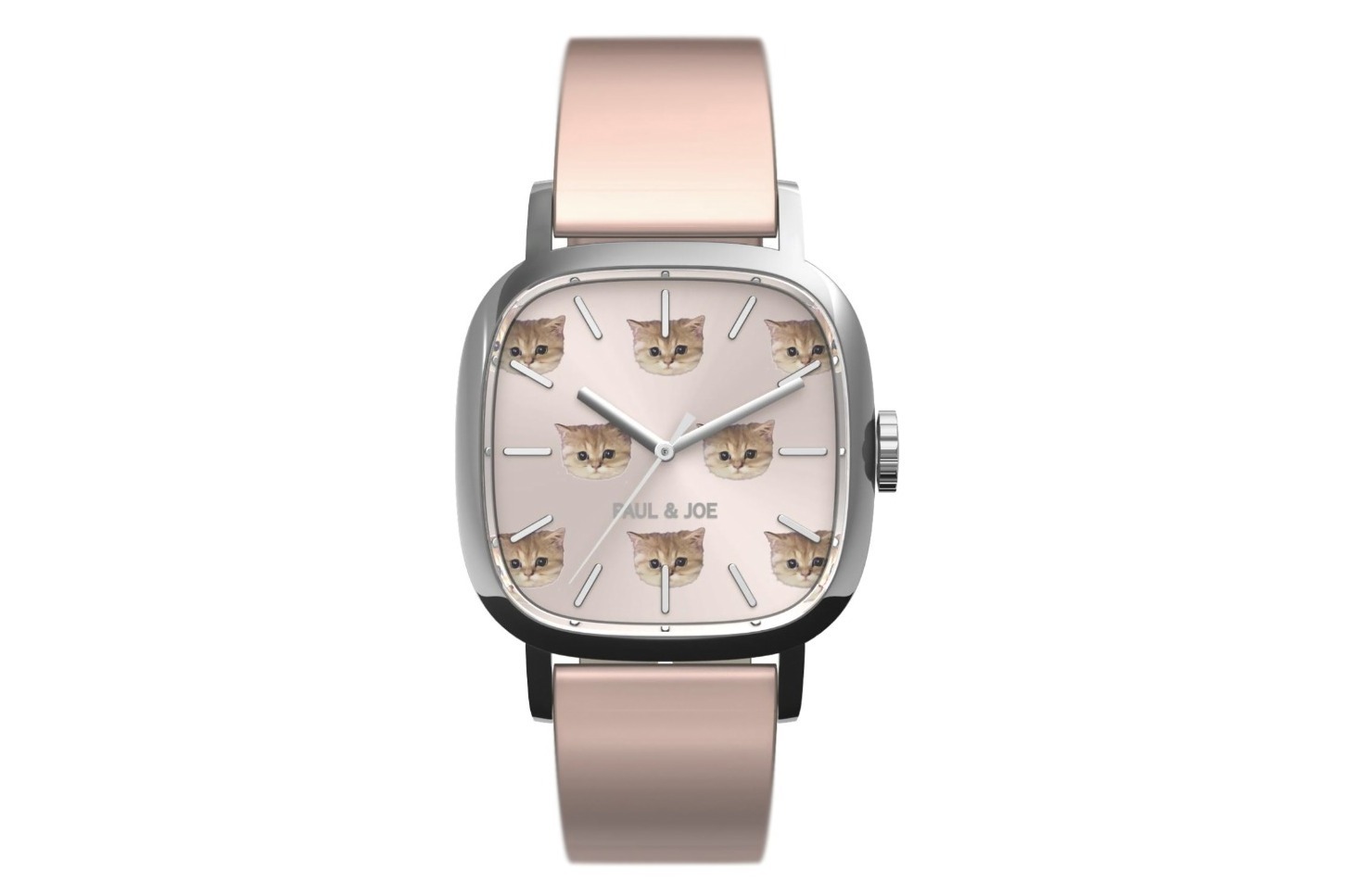 ポール & ジョー“猫”モチーフの限定腕時計「スクエア ヌネット」猫の顔