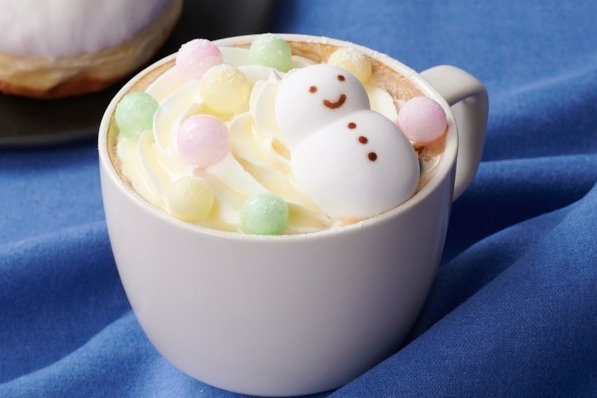 三井アウトレットパーク｜タリーズコーヒー“雪だるま”マシュマロを飾った「タリーズスノーマンパレードラテ」山陰・北陸限定発売