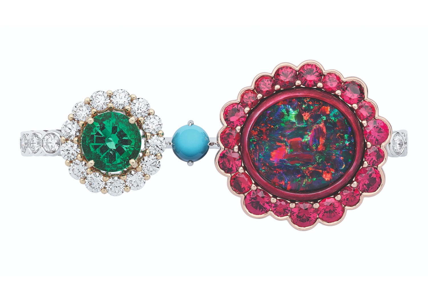 エメラルド｜ディオールの新作ハイジュエリー「ディオール エ モワ」ダイヤモンドなどストーンを“向かい合わせ”に