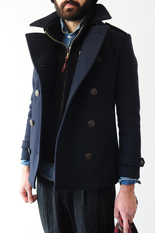 JAMA RICOのPコートを着て | La Barba blog セレクトショップ