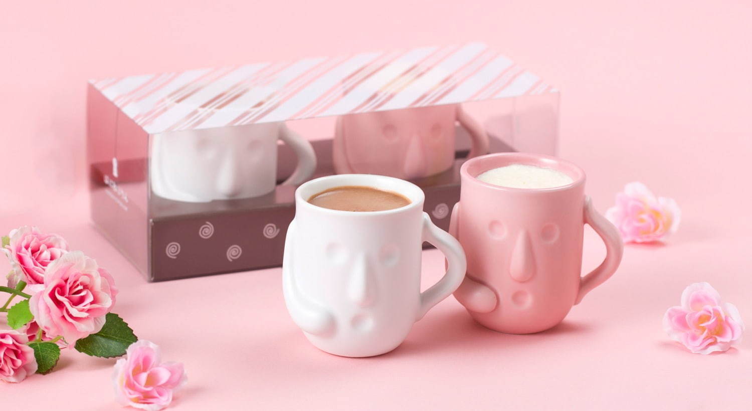 「はにわぷりん」バレンタイン限定の濃厚チョコ味、ピンク&白の限定“はにわ”で大阪発売｜写真1