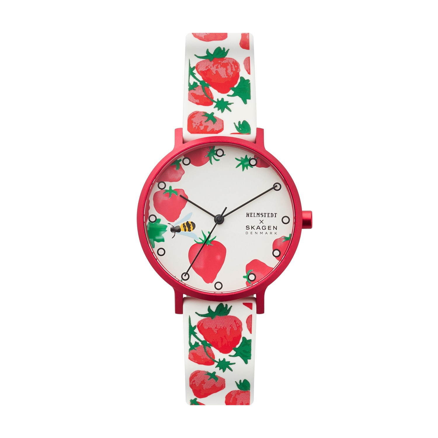 スカーゲン“苺＆ミツバチ”モチーフの腕時計、デンマーク発・ヘルムシュテットとコラボ | 写真