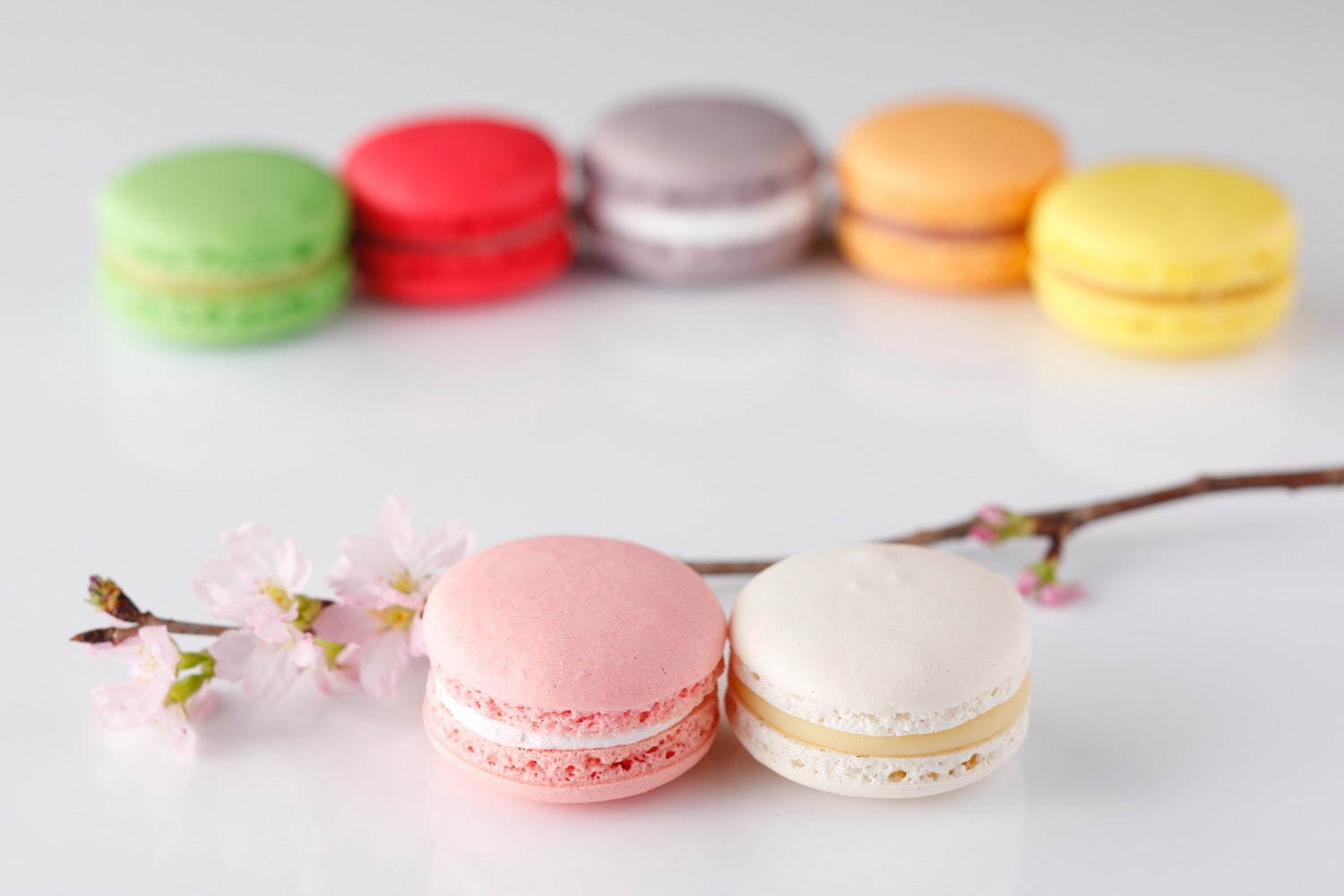 ホテルニューオータニの桜スイーツ、“和の素材”桜ロールケーキや春色マカロンのセット｜写真14