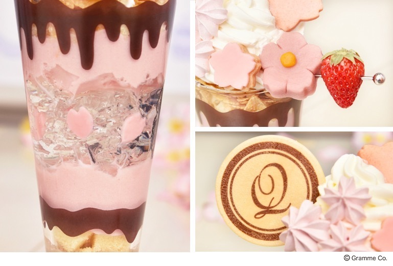 Q-pot CAFE.の“桜”スイーツ、ピンクのモンブランプレートや和×洋の桜パフェ｜写真3