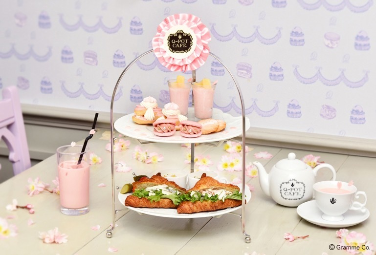 Q-pot CAFE.の“桜”スイーツ、ピンクのモンブランプレートや和×洋の桜パフェ｜写真6