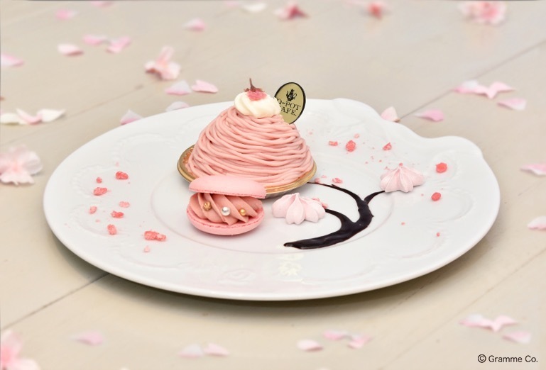 Q-pot CAFE.の“桜”スイーツ、ピンクのモンブランプレートや和×洋の桜パフェ｜写真9
