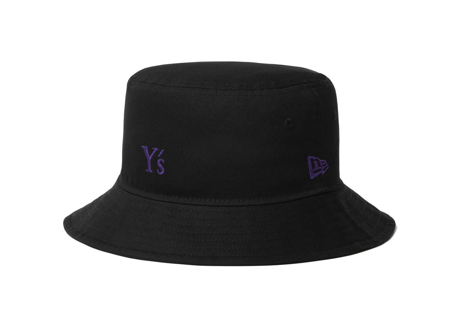Y's×ニューエラ“パープル”ロゴの「9THIRTY」キャップ、初のバケットハット＆半袖Tシャツも | 写真