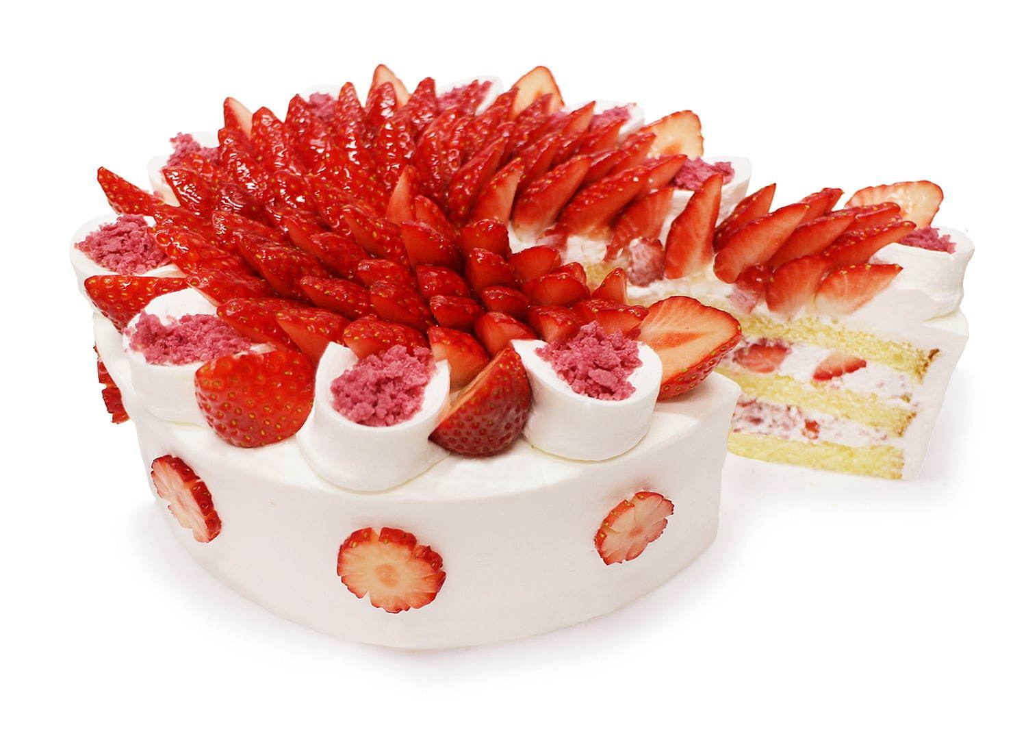 カフェコムサ“幻のいちご”ショートケーキなど、全国のブランド苺を飾った限定ケーキ｜写真2