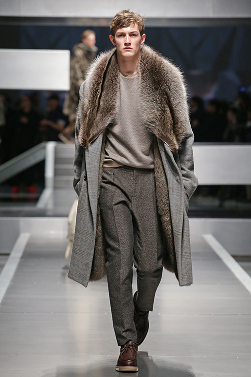 フェンディ(FENDI) 2013-14年秋冬メンズコレクション シルエット - 写真18