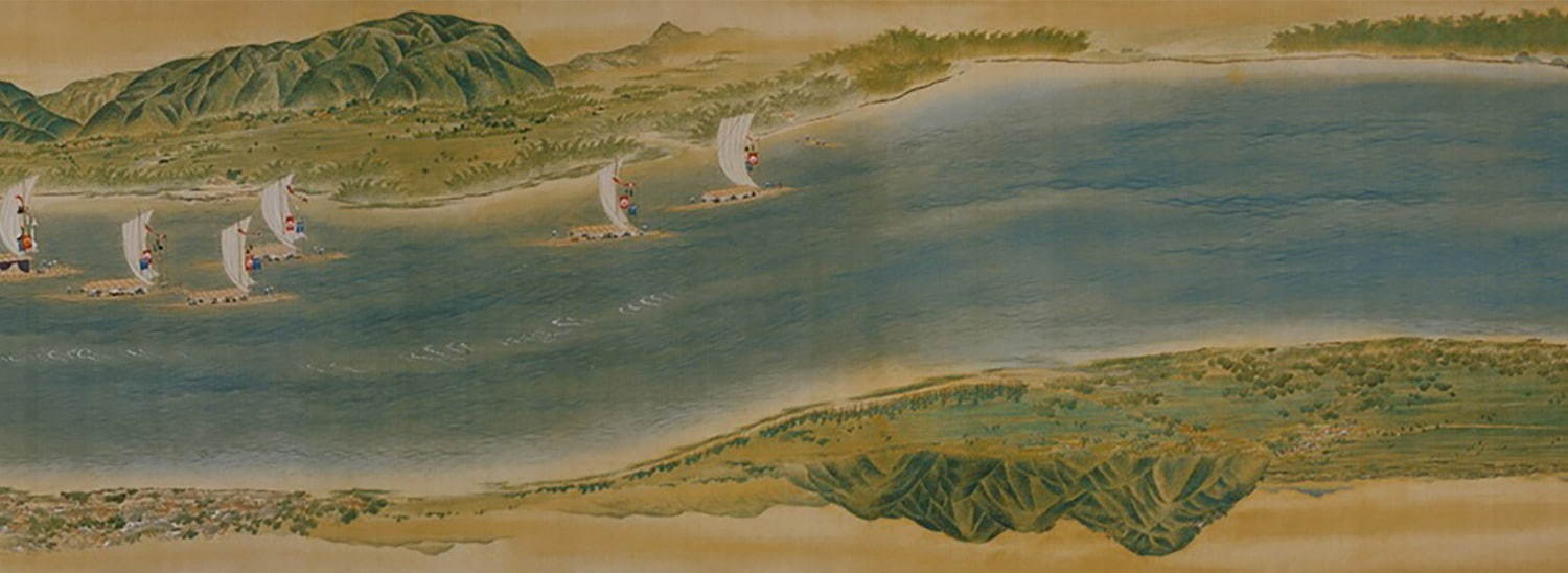 円山応挙「淀川両岸図巻(部分)」一巻 東京都・アルカンシエール美術財団蔵
※展示期間は変更の可能性あり