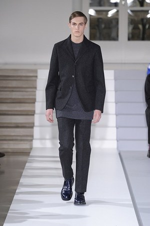 JIL SANDER ジルサンダー スタンドカラー パデット ウール