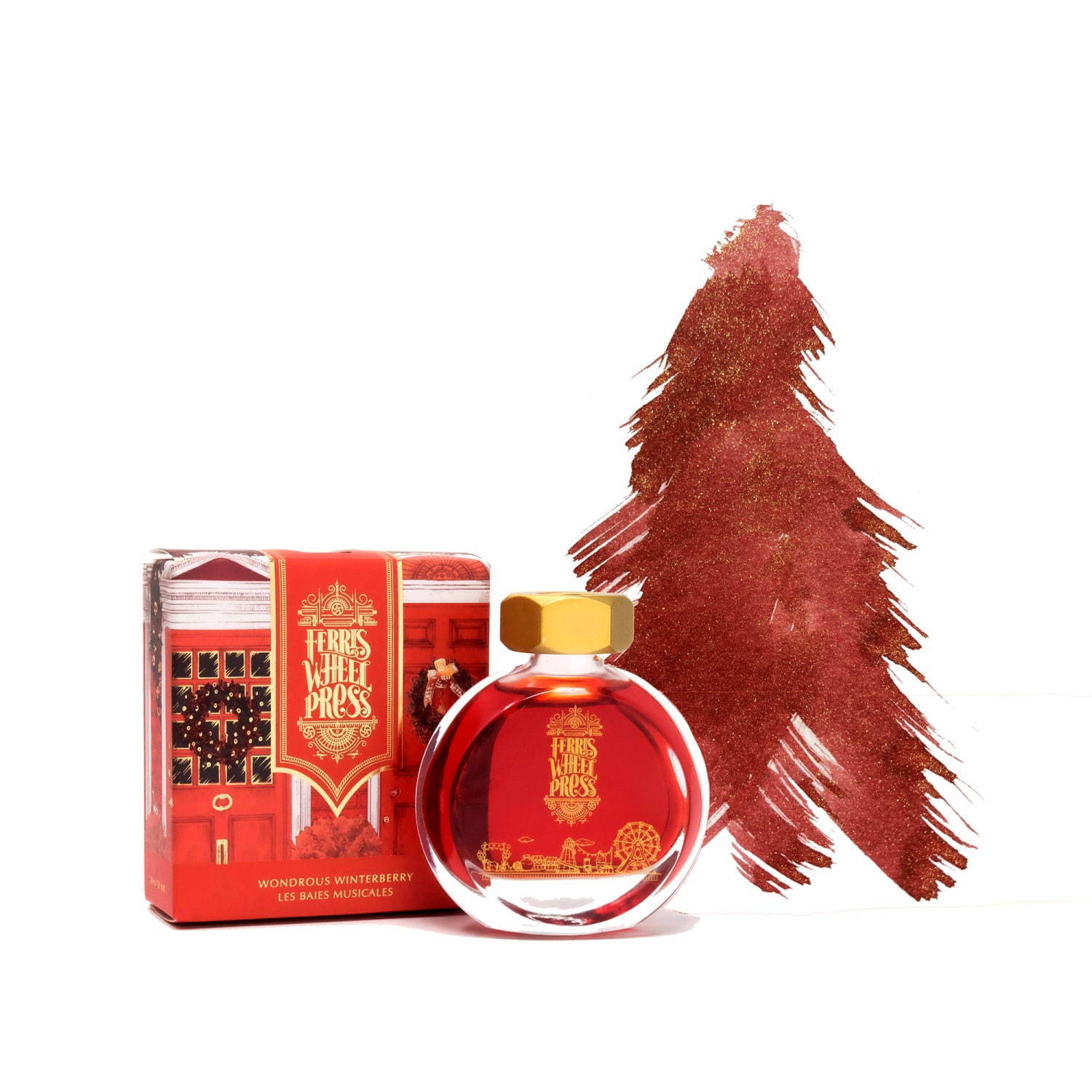 “香水のようなインク”に赤いベリー・シャンパン・針葉樹をイメージした冬限定色、銀座 蔦屋書店で販売｜写真5